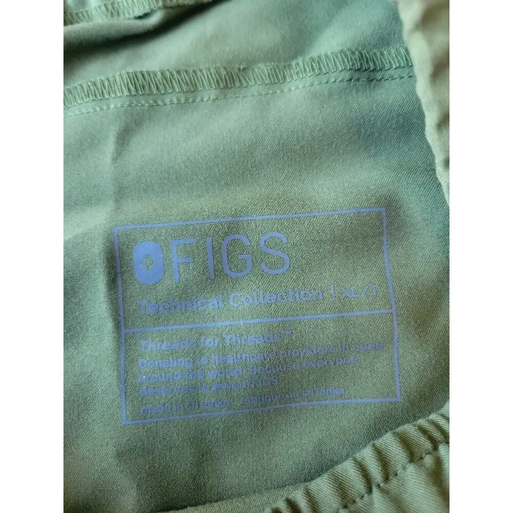 Figs Men’s Tansen Jogger Scrub Pants Dark Olive Size XL Tall